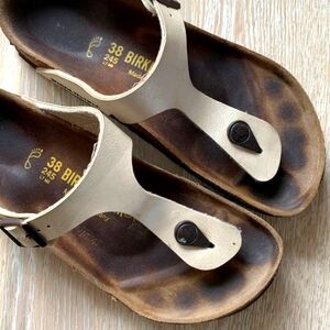 Birkenstock Gizeh Leather Sandals Size 38